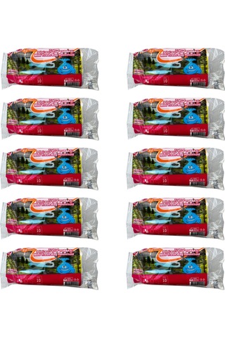 Yener Mini Küçük Boy Çöp Torbası Poşeti 2 Kat Beyaz 10 L 40 x 50 CM 10 x 40'lı