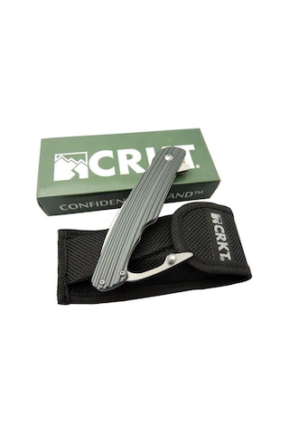 Crkt Serisi K241xxp- 23 CM Gri Kancalı Kamp Çakı Jobon Ki Çok Renkli