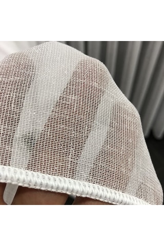 Işıltı Simli Naturel Keten Tül Perde 4 Farklı Renk