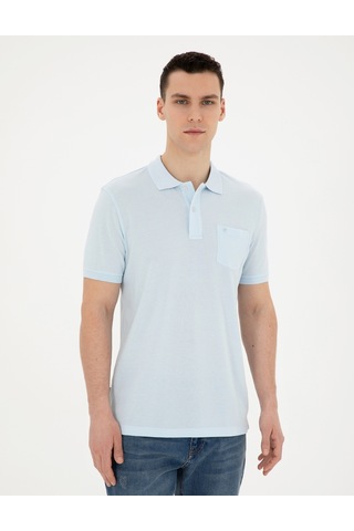 Pierre Cardin Erkek Buz Mavisi Tişört Basic 50280753-vr095 Buz Mavi