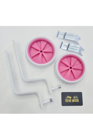 Trend 20 Jant Yan Denge Tekeri Pembe Angels - Kız Çocuk Bisiklet Beyaz - Pembe