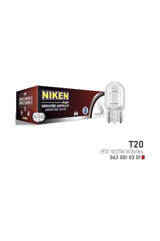T20 Tek Devre 21w -10 Adet- W3x16s 12v