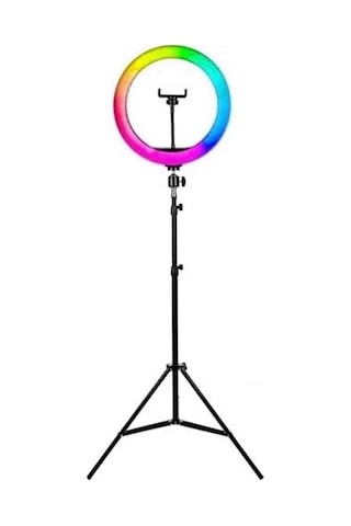 14 İnç Profesyonel Rgb Ring Light Seti Halka Işık Ve Tripod