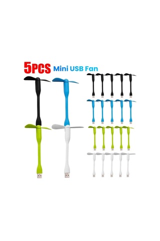 Yaz Esnek Usb Fanlar Dizüstü Bilgisayarlar İçin, Enf Yeşil,