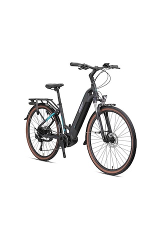 Loop Commuter 28 Elektrikli Şehir Bisikleti 9v Hd 17.5 Mat Siyah-füme-turkuaz Mat Siyah - Turkuaz