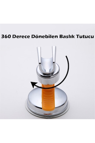 Auromix Lüx Duş Mafsalı Vantuzlu Vakumlu Krom