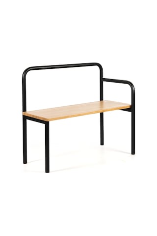 U Bench Meşe Siyah