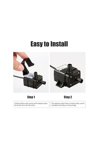 Ulzyvf Usb Taşınabilir, Su Sessiz, Pompası Fıskiyeli Dolaşımı Akvaryum 120l/saat - Dw