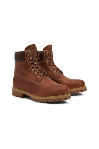 Timberland Tb127094 Timberland Premium 6 Inch Lace Up Waterproof Kahverengi Erkek Bot Kahverengi