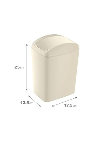 Soft Çöp Kutusu Döner Kapak 5 Lt Latte