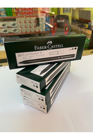 Faber-Castell Keçeli Kalem 4 Kutu 40 Adet Siyah