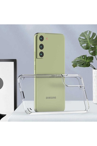 Zore Galaxy Uyumlu S22 Plus Kılıf Msra Coss Kapak - Renksiz Renksiz