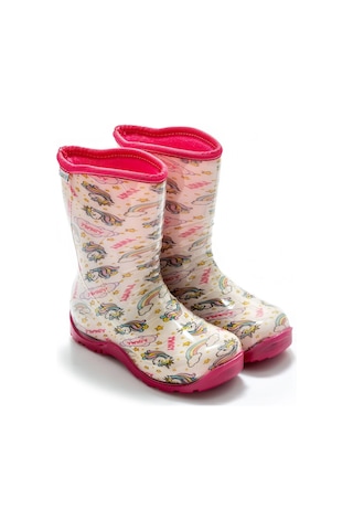 Twigy Çocuk Yağmur Çizmesi Beyaz 30/35 AA0961 Çok Renkli