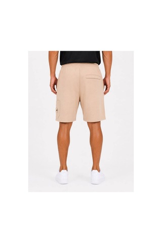Hzr Wear Erkek Pamuklu Cepli Regular Fit Beli Bağcıklı Komando Cepli Şort Açık Bej