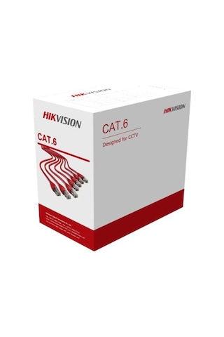 Hikvision Ds-1Ln6U-G Cat6 Utp 305M 23 Awg 4P-Pvc Network Kablo