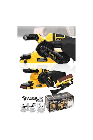 Assur Plus 900W Elektrikli Vakumlu Tozsuz Cila Özellikli Tank Zımpara Makinesi - 2850