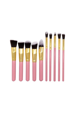 Moveevo Makyaj Aracı 10 Adet Makyaj Fırçası / Göz Farı Fırçası / Makyaj Aracı Seti