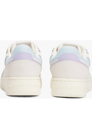 Tommy Jeans Tjw Retro Basket Sneaker Kadın Beyaz Sneaker En0en028180k9 Beyaz
