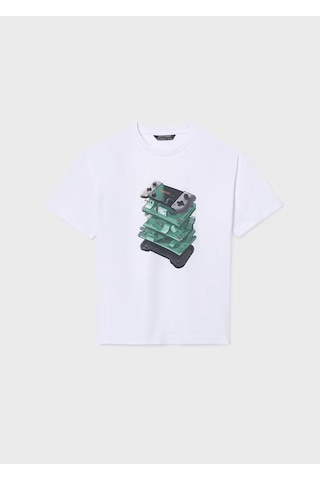 Mayoral Erkek Çocuk T-shirt 6033 Beyaz