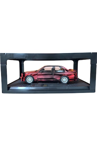 1:24 Metal Model Koleksiyon Araba Bmw M3 Karartılı Kırmızı 19 Cm Döner Ön Tekerler