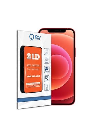 Apple Uyumlu iPhone 12 Mini ile Tam Kaplayan 21D Temperli Ekran Koruyucu Cam