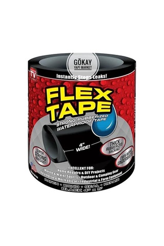 Flex Tape Su Sızdırmaz Bant Yama Bandı Suya Yalıtım Kauçuk Astarlı Delik Akıntı Sızıntı Tamir Seti