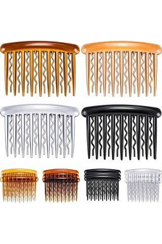 Geeroyoo Retro Dalgalı Dişli Saç Tokaları - 12 Adet Plastik Saç Aksesuarı, Pratik Ve Şık Saç Stili İçin İdeal