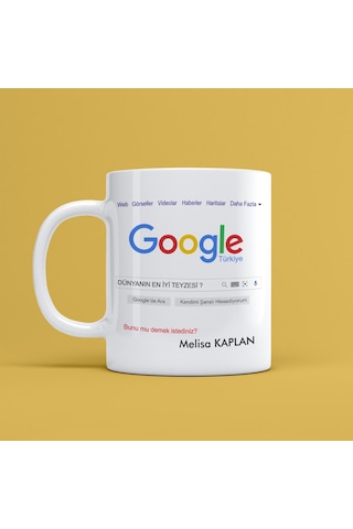 Kişiye Özel Google Dünyanın En İyi Teyzesi Tasarımlı Kupa Bardak Kişiye Özel Google Dünyanın En İyi Teyzesi Tasarımlı Kupa Bardak