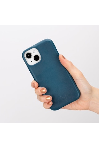 Bouletta Apple Uyumlu iPhone 15 Deri Arka Kapak F360 Brn4ef