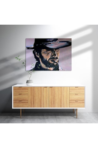 Cakasepetim Clint Eastwood Bir Avuç Dolar Filmi Görseli Ahşap Mdf Tablo