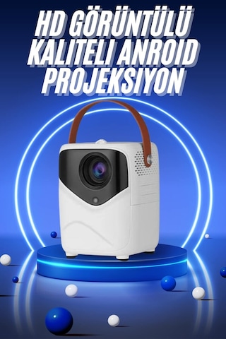 Hd Ayaklı Portatif Projeksiyon Cihazı Bluetooth Wifi Akıllı Android İşlemcili 36762737
