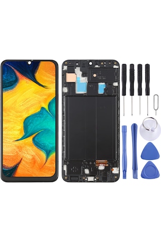 Samsung Uyumlu Galaxy Sm-a505 A50 Ekran Lcd Full Çıtalı Tft