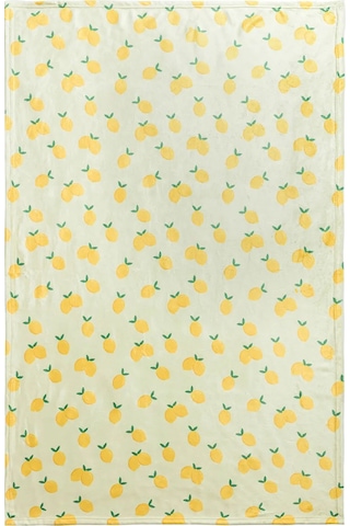 Karışık Limon Baskılı Tv Battaniyesi 100x150 Cm