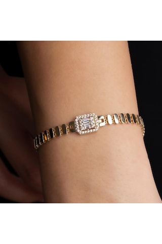 Altın Baget Bileklik BL0049 Sarı Altın