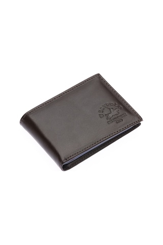 Westpolo Hakiki Deri Kağıt Para Ve Bol Şeffaf Kart Bölmeli Unisex Kartlık - 617 Kahverengi