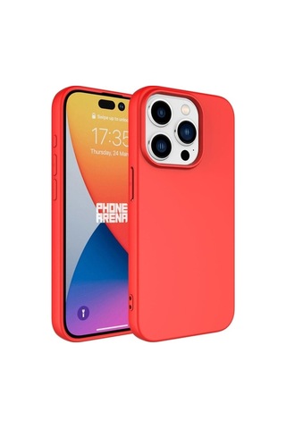 Apple Uyumlu iPhone 15 Pro Kılıf Zore Lsr Lansman Kapak Kırmızı
