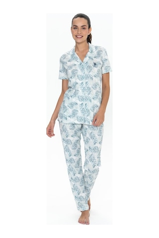 U.s. Polo Assn. Kadın Mavi Pijama Takım Mavi