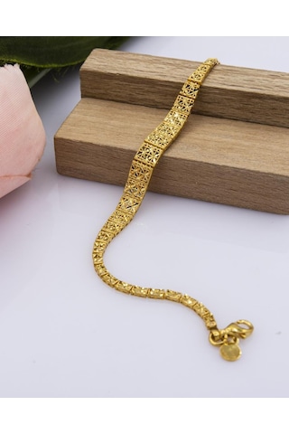Latif Kuyumculuk 22 Ayar Altın Kalemli Tasarım Altın Bileklik B185951 Sarı Altın