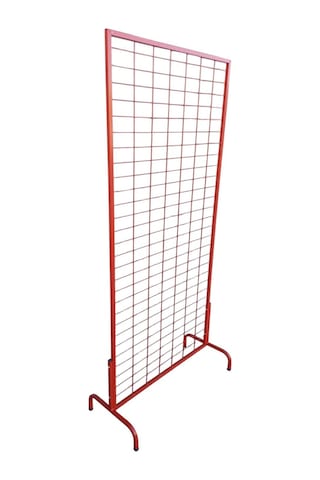 90x190 Cm Ayaklı, Kırmızı Pano Stant, Çorap Standı, Aksesuar Standı, Telefon Standı, Bijuteri Standı