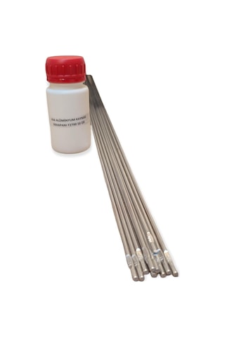 Alüminyum Kaynak Teli 2,4 Mm 10 Adet + Alüminyum Kaynak Dekapanı 50 Gr