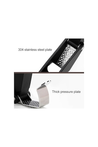 Primepickings Xiaomi Youpin Huohou Sarımsak Presi - Manuel Kıyma Makinesi, Pratik Sarımsak Doğrama Aleti Siyah