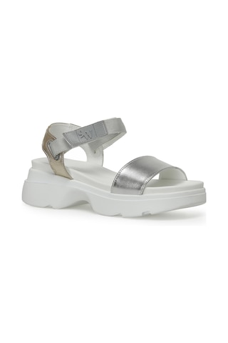 Nine West Nuyt2 3fx Gümüş Kadın Kalın Taban Sandalet 000000000101370616 Gümüş