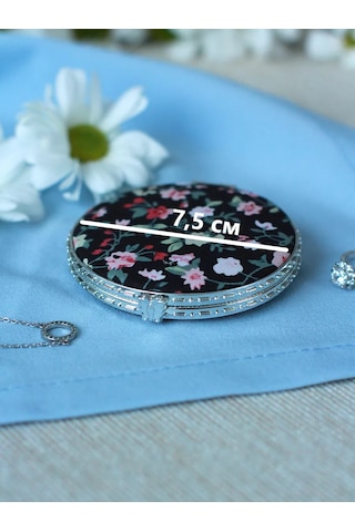 Moltobello Yuvarlak, Katlanabilir, Makyaj İçin Cep Aynası 195592506 Gri