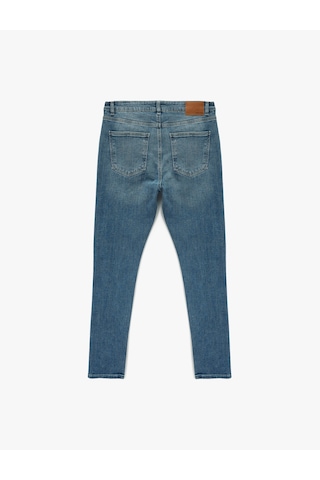 Koton Pamuklu Normal Bel Slim Fit Jean Pantolon - Brad Jean Orta İndigo 7wam40005nd