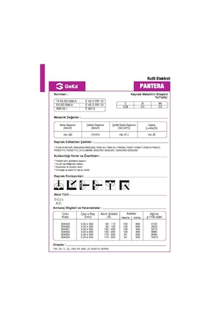 Geka Lotus E6013 Rutil Kaynak Elektrotu 3.20 x 350 MM