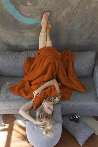 Deluxe Wellsoft Tv Battaniyesi Kiremit Tek Kişilik Battaniye 150x200 Cm