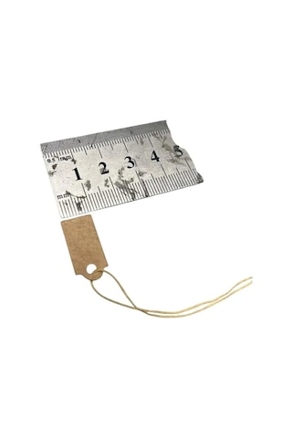 Yerli Üretim Küçük Boy Kraft Renk 2 /1 Cm 80 Adet Karton İpli Fiyat Etiketi Çok Renkli