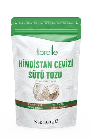 Fibrelle Hindistan Cevizi Sütü Tozu 100gr