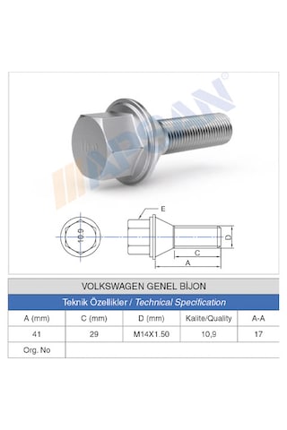 20 Adet Volkswagen Genel Bijon 20 Adet Volkswagen Genel Bijon
