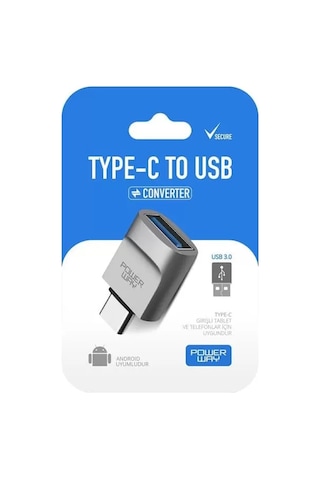 Sh Powerway Type-c To Usb-a 3.0 Dişi Otg Çevirici Adaptör Najmaddin